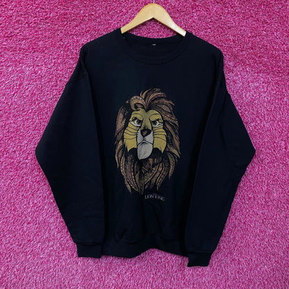 The Lion King Swahili Tribal Simba Disney Movie Crewneck XL