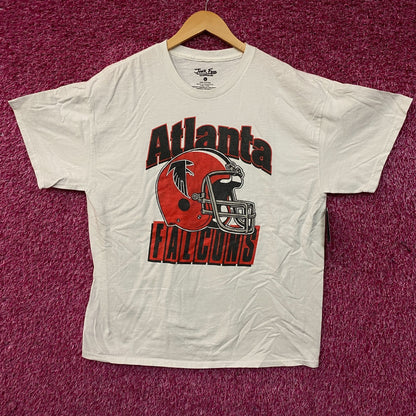 Junk Food Clothing NFL Atlanta Falcons Throwback Helmet Logo T-Shirt XL