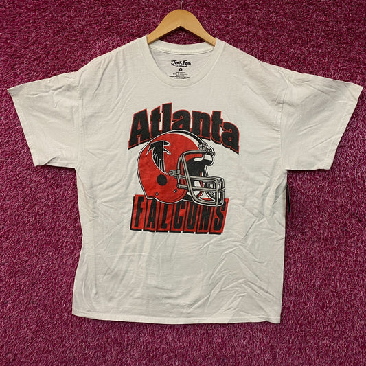 Junk Food Clothing NFL Atlanta Falcons Throwback Helmet Logo T-Shirt XL