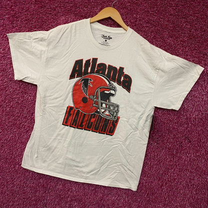 Junk Food Clothing NFL Atlanta Falcons Throwback Helmet Logo T-Shirt XL