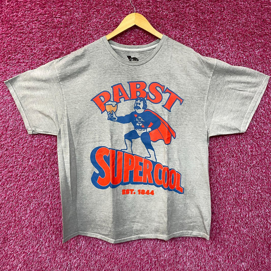 Pabst Blue Ribbon Supercool Man Retro T-Shirt M/L