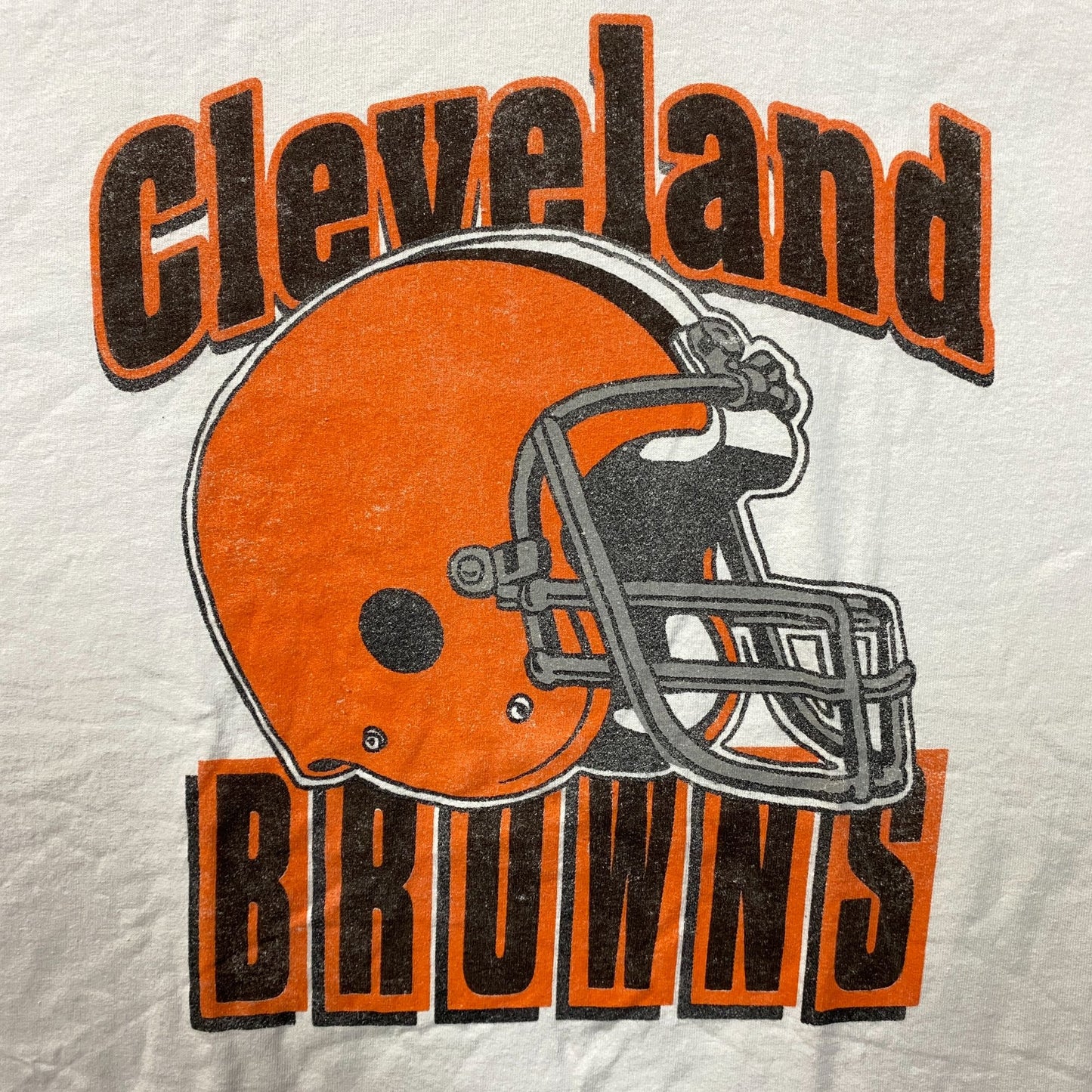 Junk Food Clothing NFL Cleveland Browns Throwback Helmet T-Shirt XL