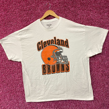 Junk Food Clothing NFL Cleveland Browns Throwback Helmet T-Shirt XL