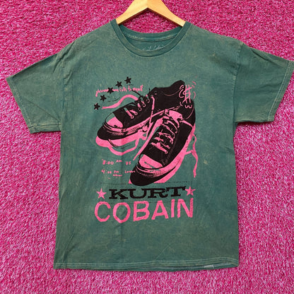 Kurt Cobain Nirvana Converse Chuck Taylors T-Shirt Large