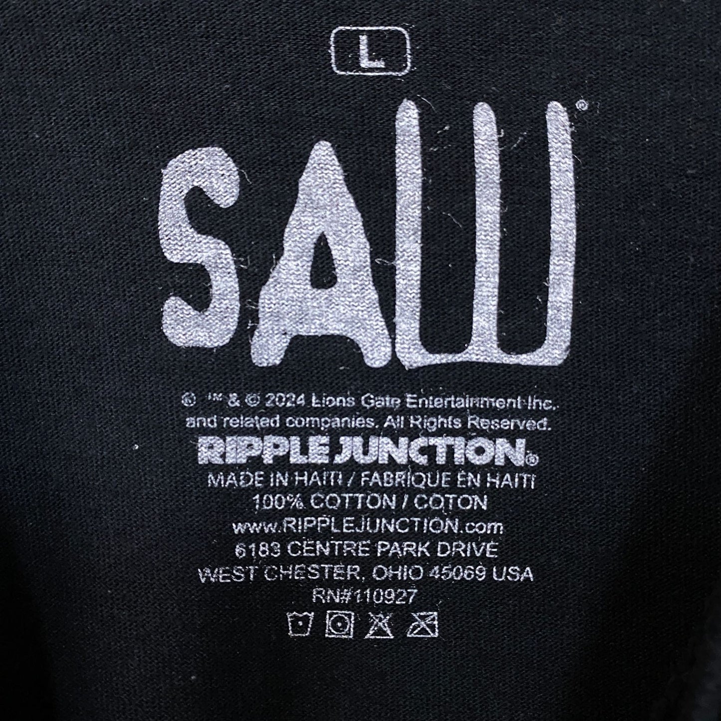 Saw Billy the Puppet Live Or Die Horror Movie T-Shirt Large