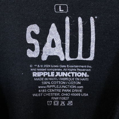 Saw Billy the Puppet Live Or Die Horror Movie T-Shirt Large