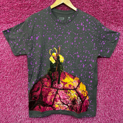 Marvel x CVLA Loki all over front Tshirt size medium