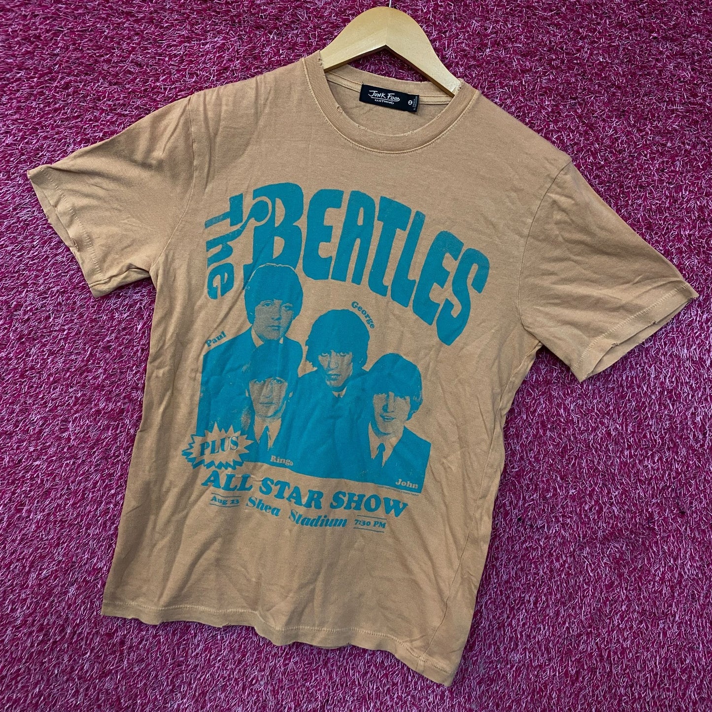 Junk Food Clothing The Beatles All-Star Show Vintage Style Tee Medium