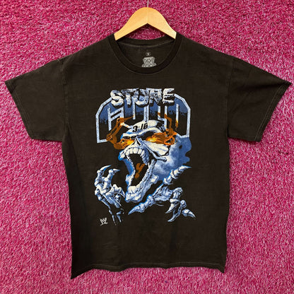 WWE "Stone Cold" Steve Austin 3:16 Day Flaming Skull T-Shirt Medium