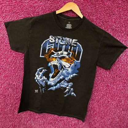 WWE "Stone Cold" Steve Austin 3:16 Day Flaming Skull T-Shirt Medium