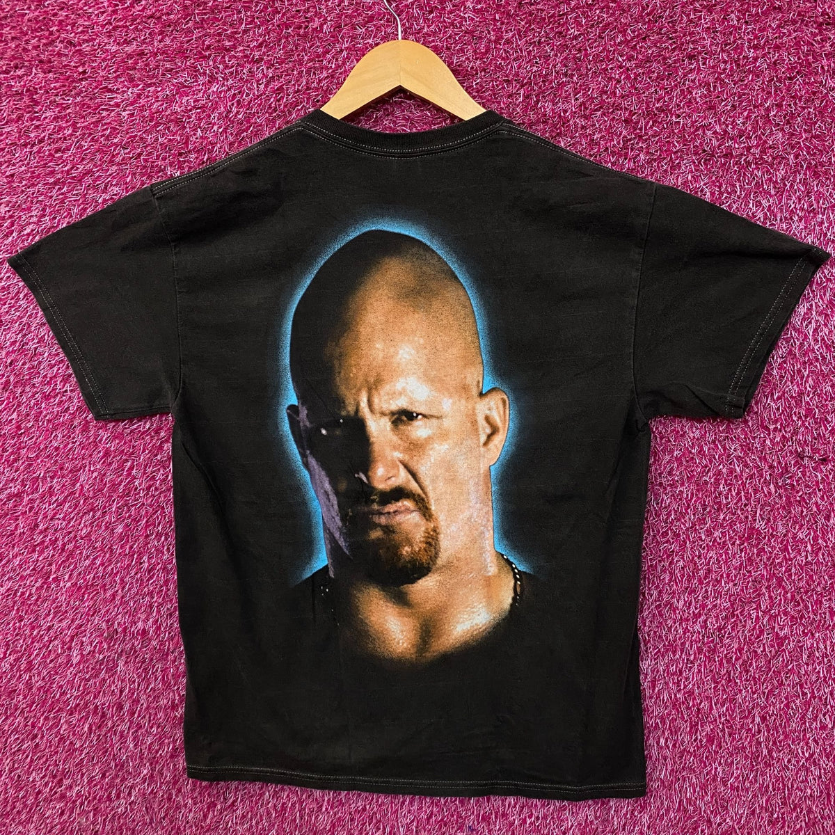 WWE "Stone Cold" Steve Austin 3:16 Day Flaming Skull T-Shirt Medium