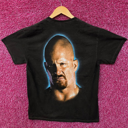 WWE "Stone Cold" Steve Austin 3:16 Day Flaming Skull T-Shirt Medium