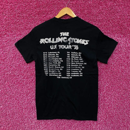 The Rolling Stones US TOUR 1975 Rock Tshirt size Small