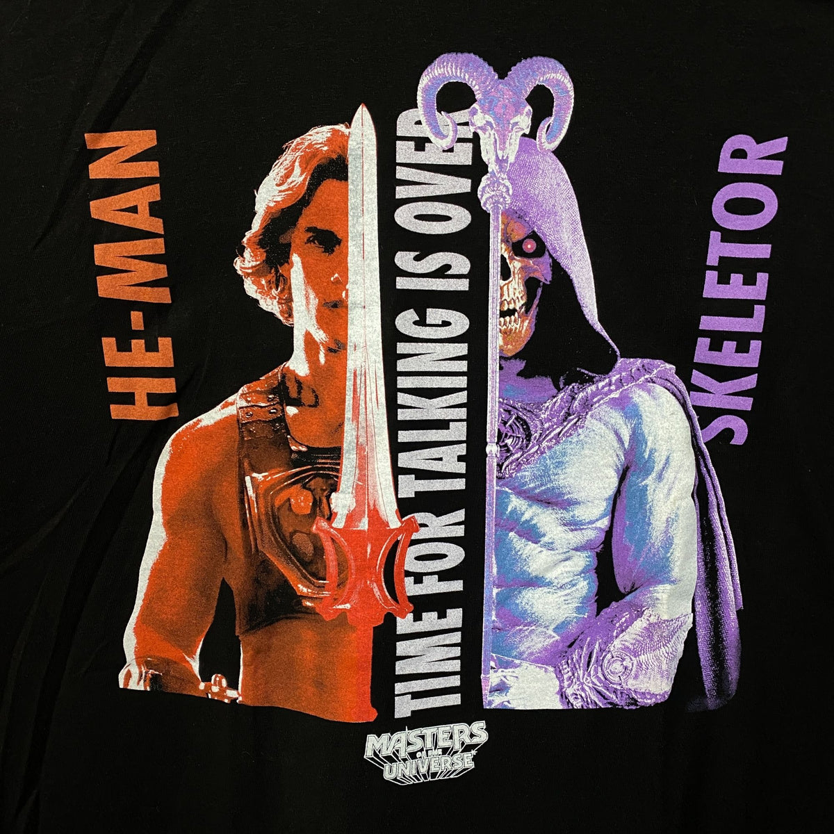 Masters of the Universe He-Man & Skeletor The Talking Is Over T-shirt XL