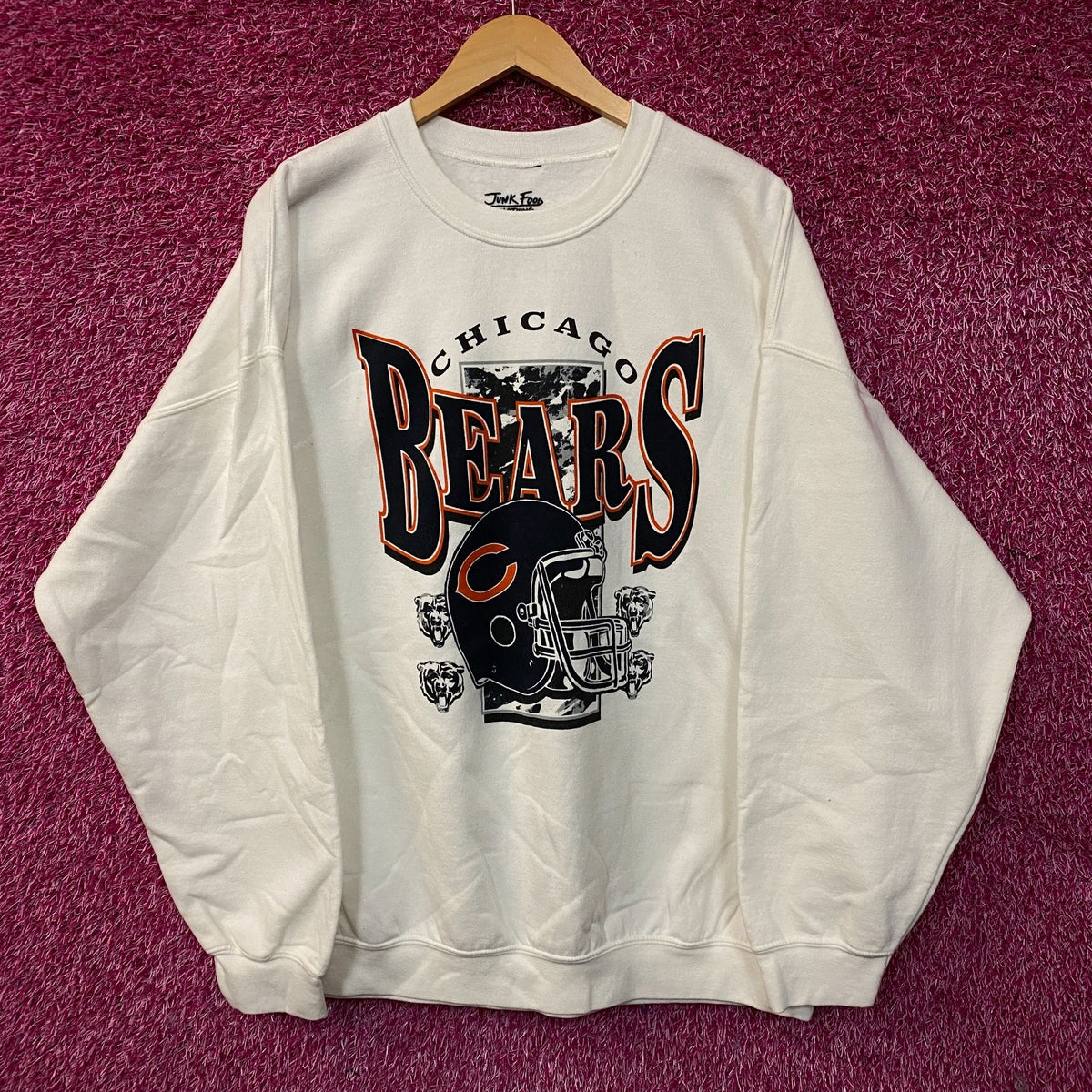 Junk Food Clothing Chicago Bears Conversion Flea Market Fleece Sweatshirt 2XL