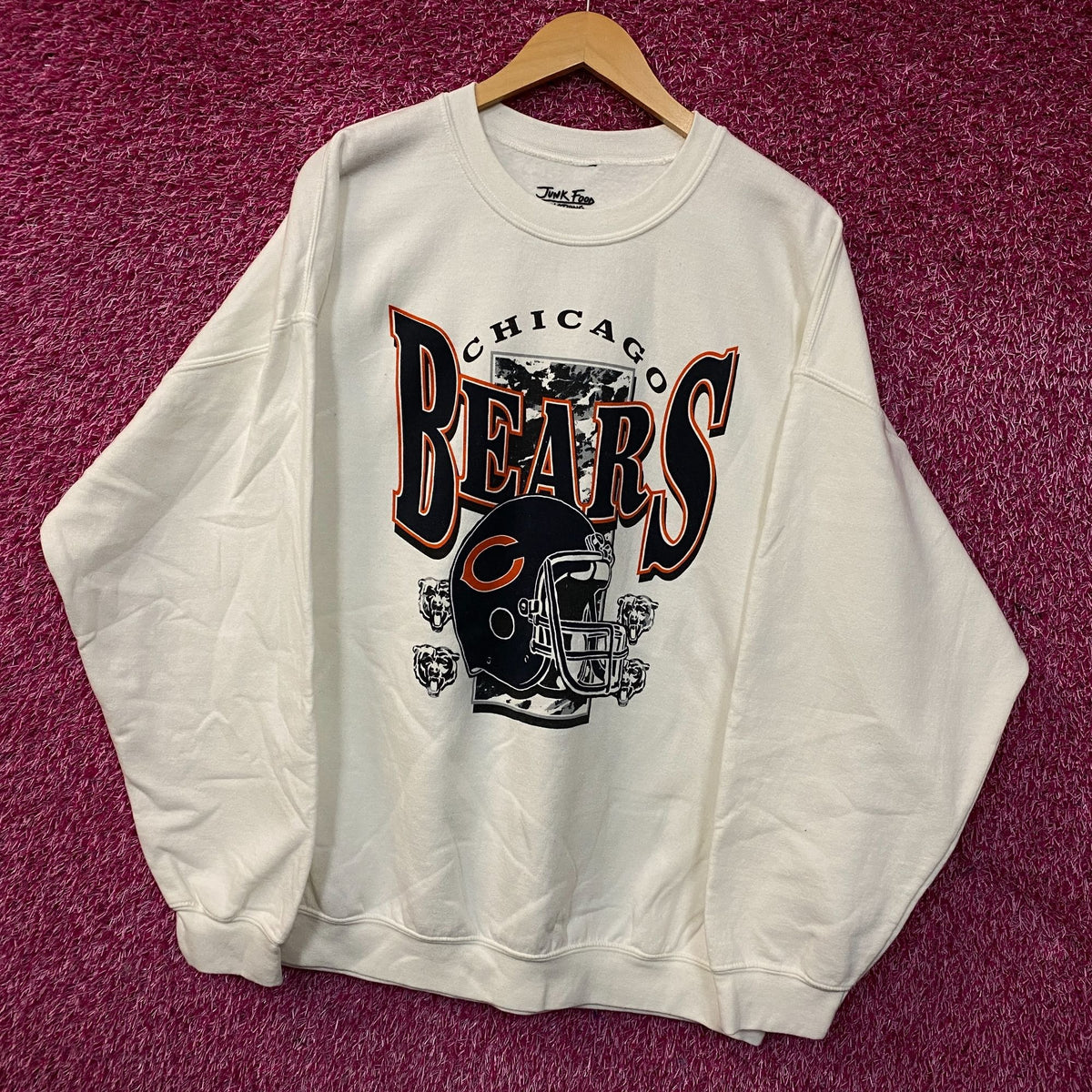 Junk Food Clothing Chicago Bears Conversion Flea Market Fleece Sweatshirt 2XL