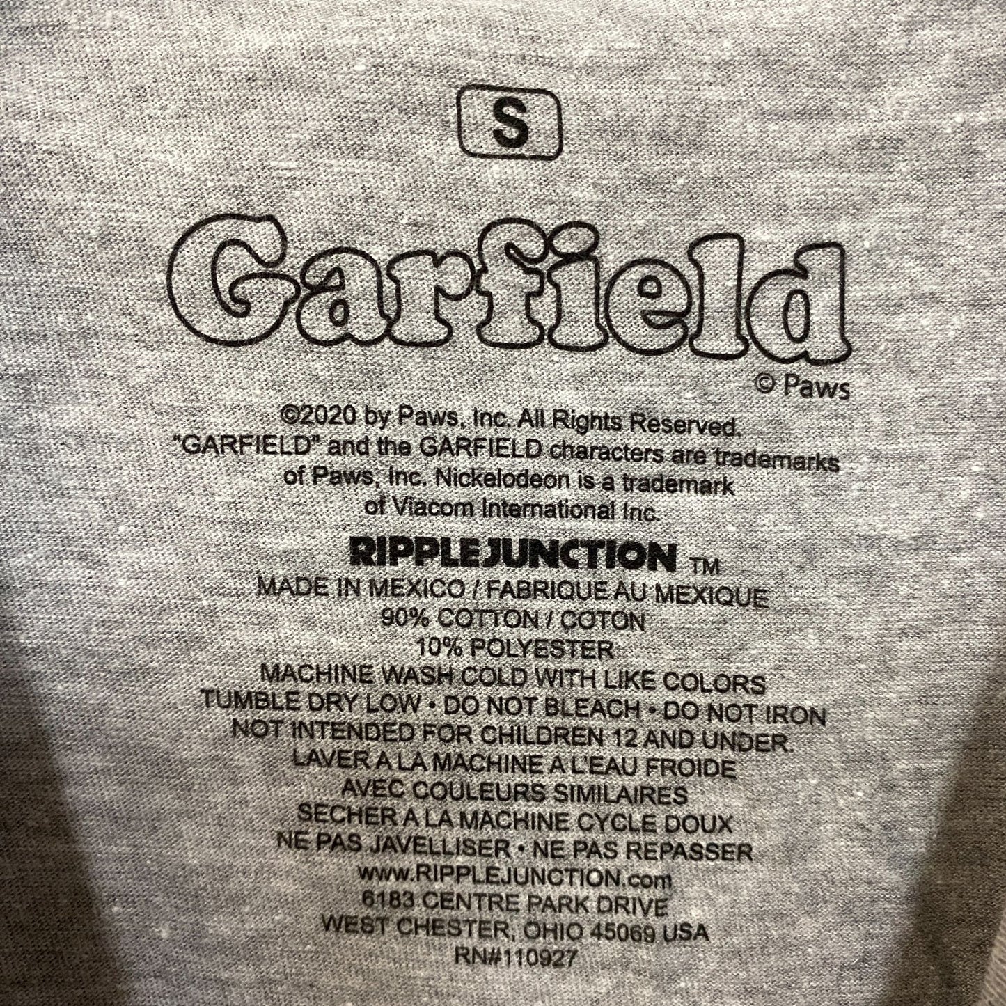 Garfield Sandwich Mood tshirt size Small