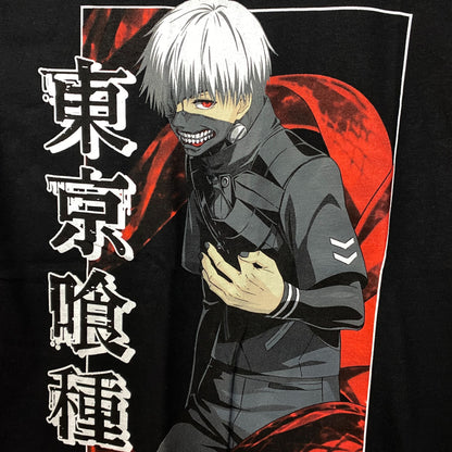 Tokyo Ghoul Ken Kaneki Eyepatch Centipede Ghoul Anime T-Shirt Small