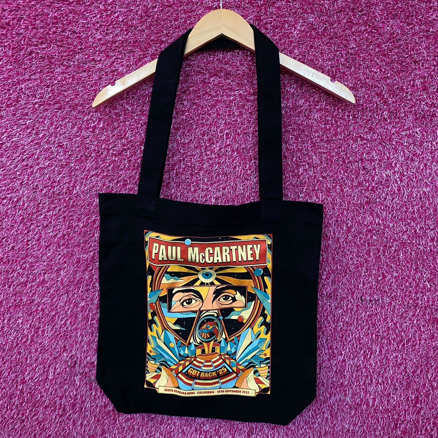 Paul McCartney Got Back 2025 Santa Barbara Event Tote Bag