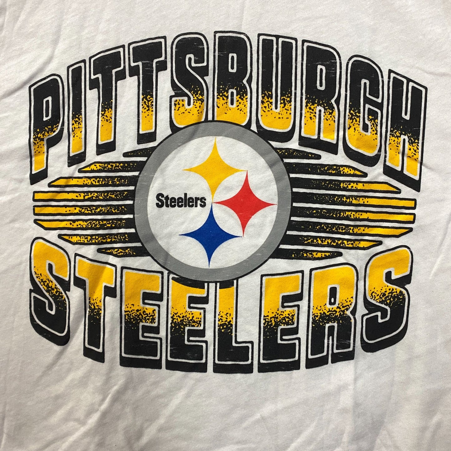 Junk Food Pittsburgh Steelers Football Cropped Sleeveless T-Shirt Large