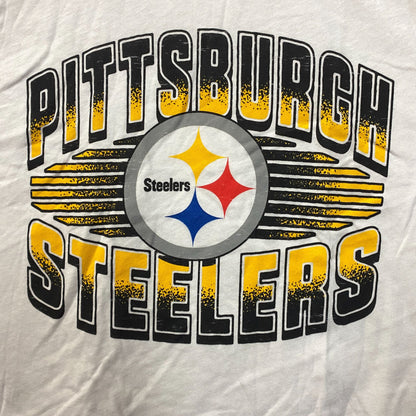 Junk Food Pittsburgh Steelers Football Cropped Sleeveless T-Shirt Large