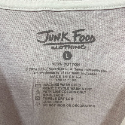 Junk Food Pittsburgh Steelers Football Cropped Sleeveless T-Shirt Large
