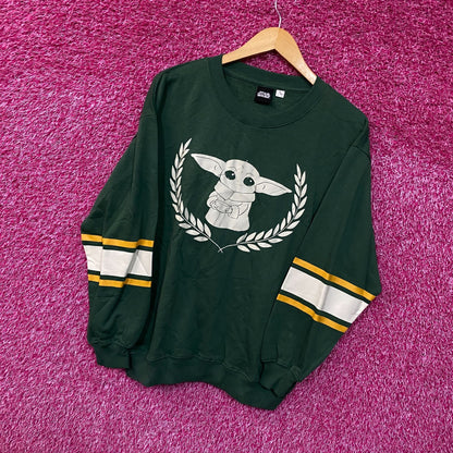 Grogu Mandalorian University Star Wars Collegiate Crewneck S