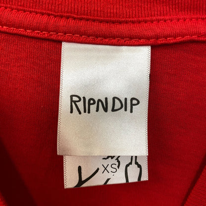 RIPNDIP Lord Nermal Break Yo Self Alien Red T-Shirt Extra Small