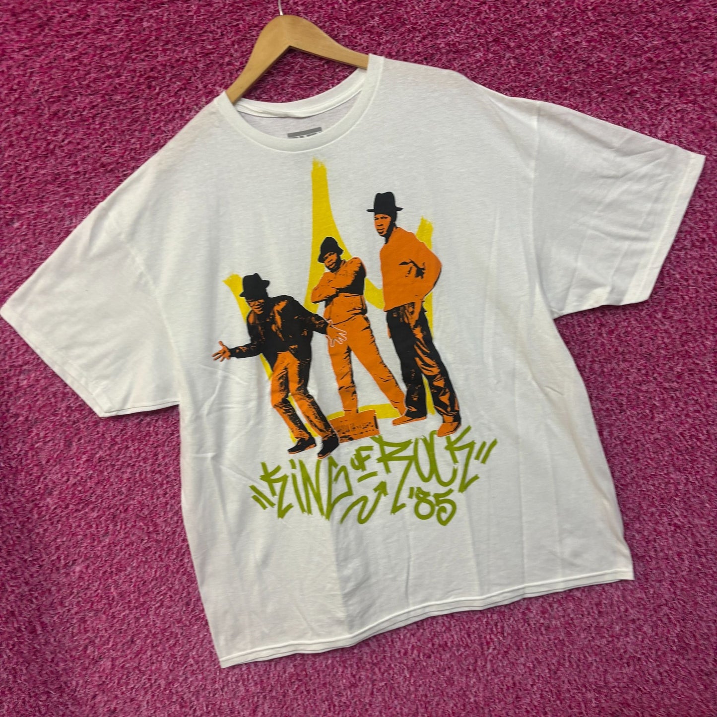Run DMC King of Rock 85' Rap tee size 2xl