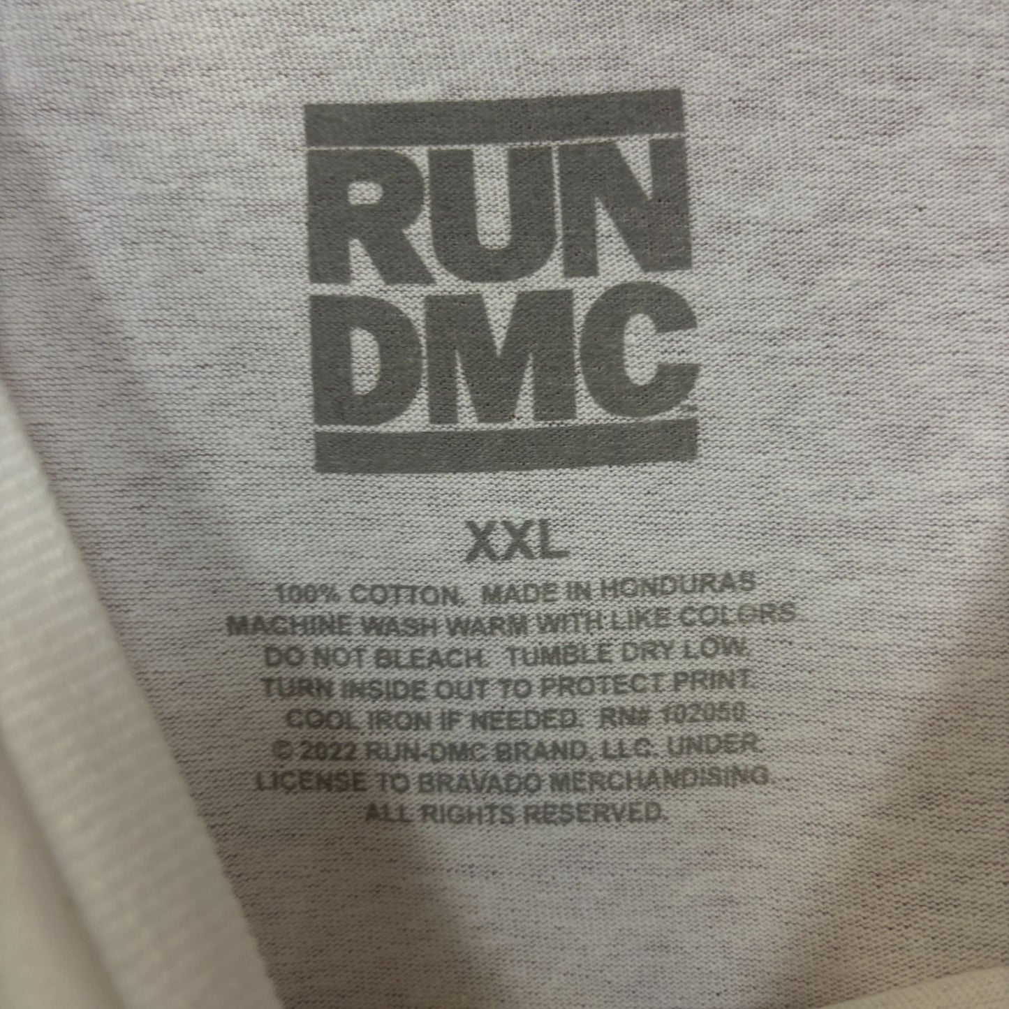 Run DMC King of Rock 85' Rap tee size 2xl