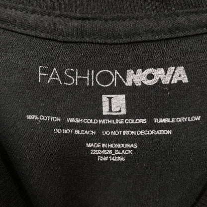 Fashion Nova Meditate Bear Long Sleeve Tee Large