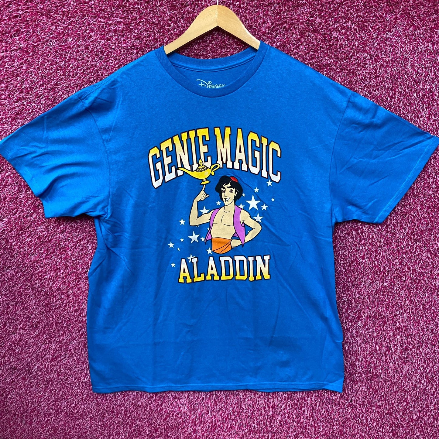 Disney Genie Magic Aladdin Blue T-Shirt XL