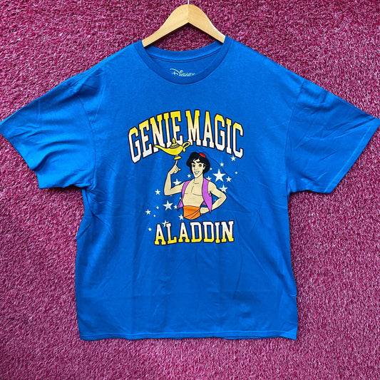 Disney Genie Magic Aladdin Blue T-Shirt XL