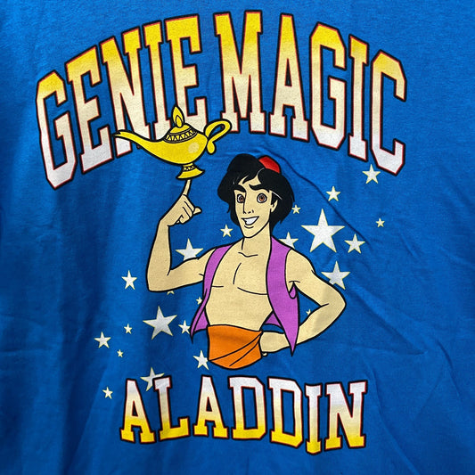 Disney Genie Magic Aladdin Blue T-Shirt XL