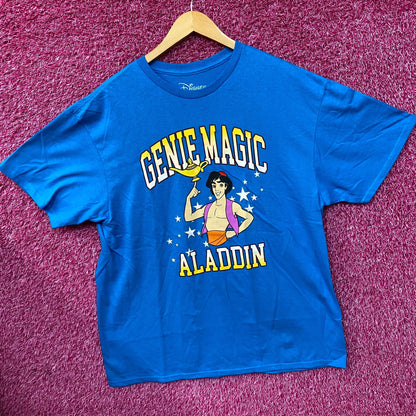 Disney Genie Magic Aladdin Blue T-Shirt XL