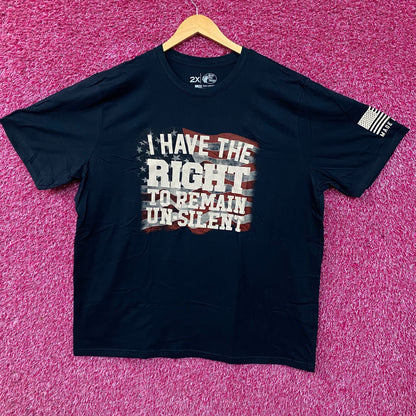 Bass Pro Shops Right To Remain Un-Silent Graphic T-Shirt 2XL