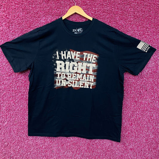 Bass Pro Shops Right To Remain Un-Silent Graphic T-Shirt 2XL