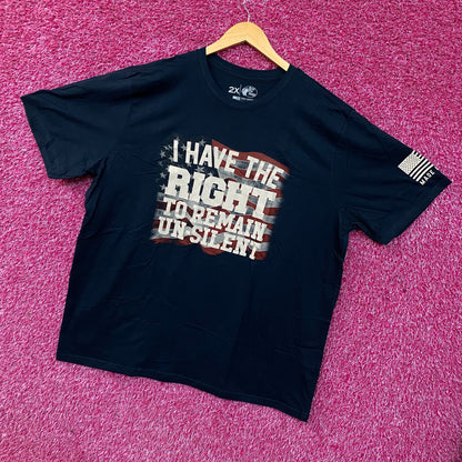 Bass Pro Shops Right To Remain Un-Silent Graphic T-Shirt 2XL