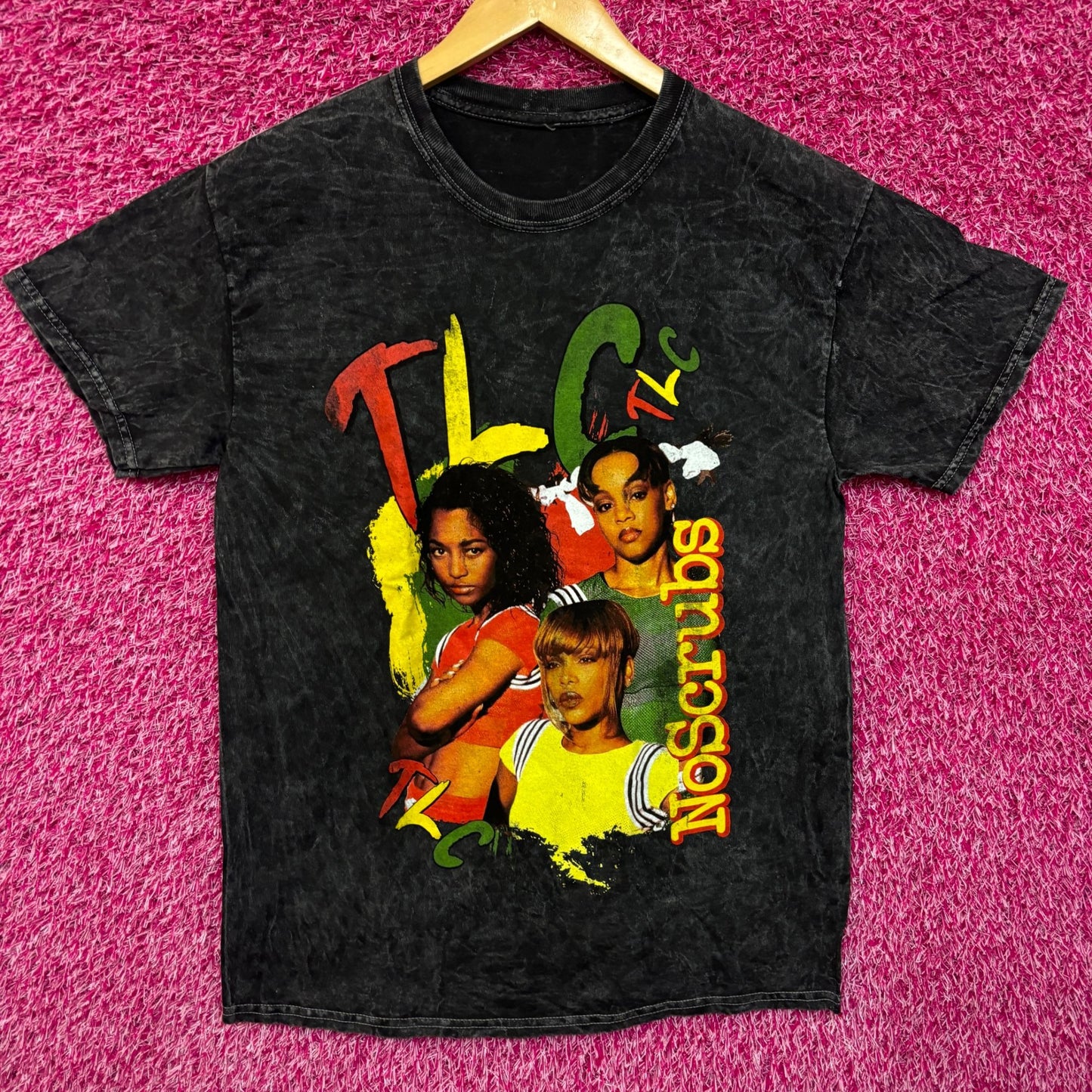 TLC No Scrubs mineral wash tee medium