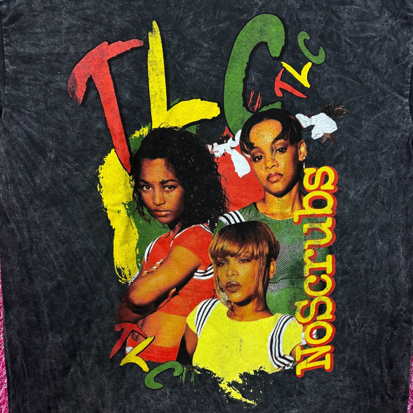 TLC No Scrubs mineral wash tee medium