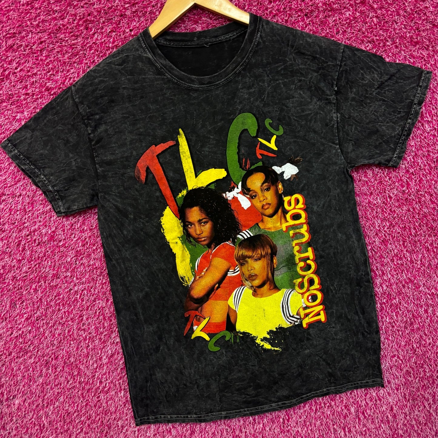 TLC No Scrubs mineral wash tee medium