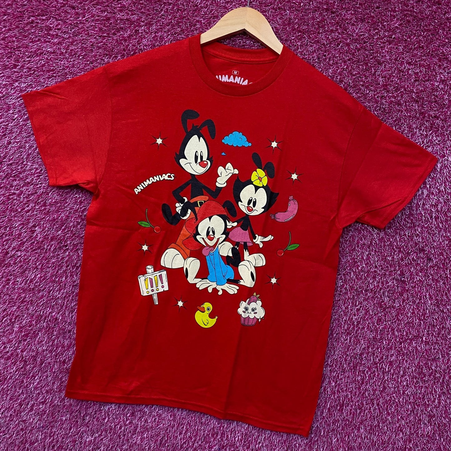 Animaniacs Warner Siblings Characters Graphic T-Shirt Medium