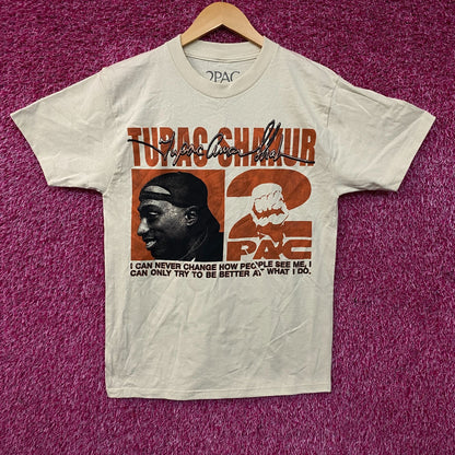 Tupac Never Change Heavyweight Graphic T-Shirt Small