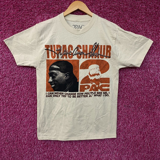 Tupac Never Change Heavyweight Graphic T-Shirt Small