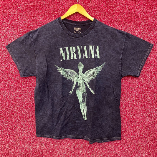 Nirvana Blue Monochrome In Utero Rock tshirt Size XL