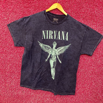 Nirvana Blue Monochrome In Utero Rock tshirt Size XL