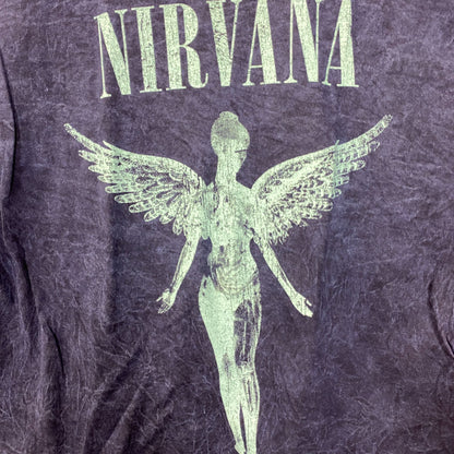 Nirvana Blue Monochrome In Utero Rock tshirt Size XL