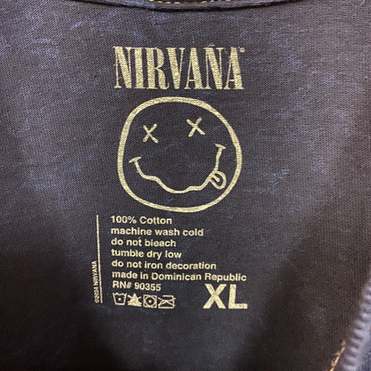 Nirvana Blue Monochrome In Utero Rock tshirt Size XL