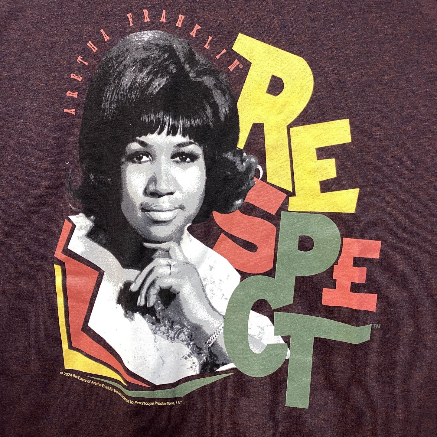 Aretha Franklin Queen Of Soul Respect T-Shirt Medium