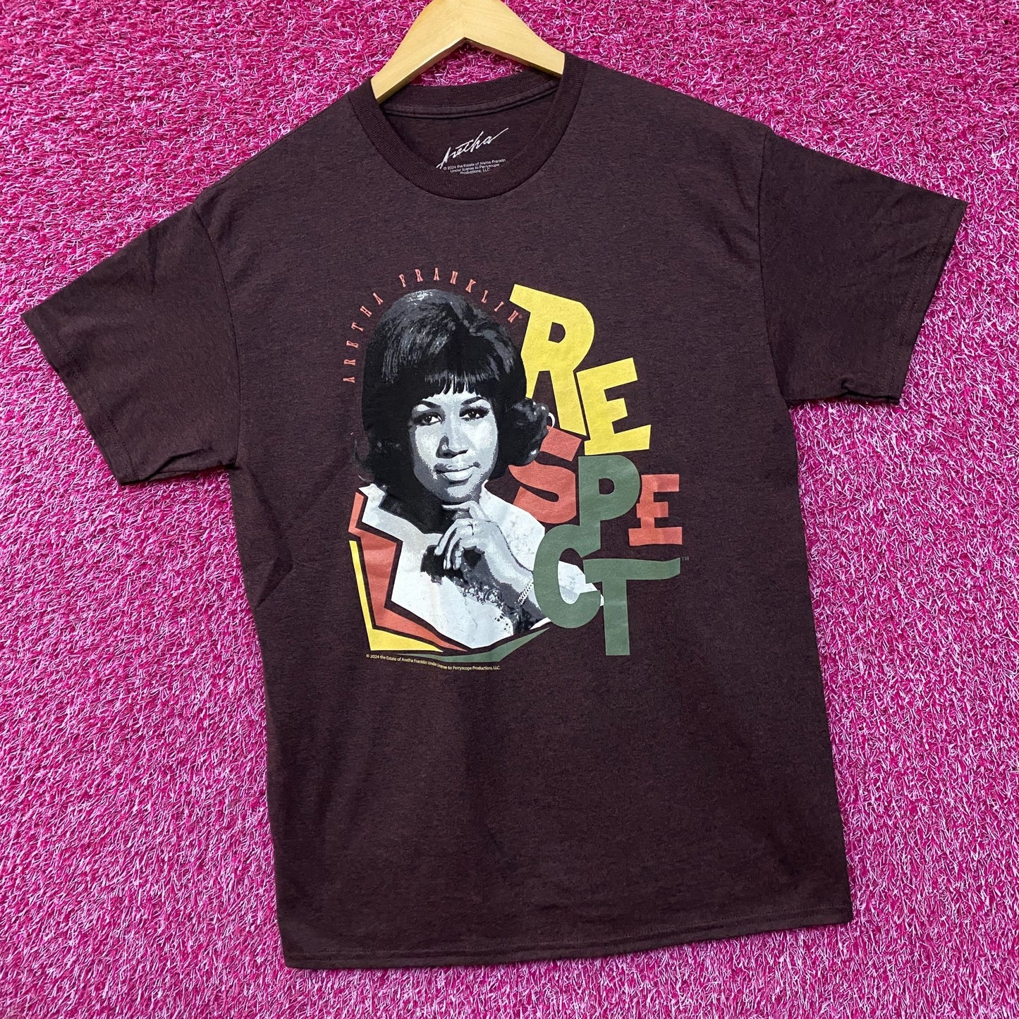 Aretha Franklin Queen Of Soul Respect T-Shirt Medium